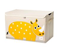 3 Sprouts Coffre à jouets Rhino – Bac de rangement enfant