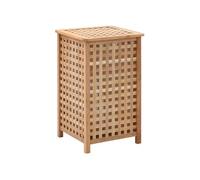 Coffre à linge 39 x 39 x 65 cm Bois de noyer massif