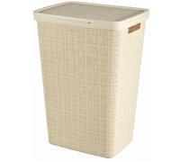 Curver Coffre à linge Jute 58 L - Beige - 43 x 34 x 60 cm