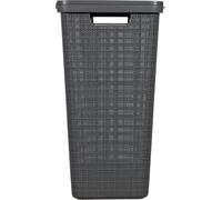 Coffre à Linge CURVER Jute 58L, 70% Plastique Recyclé, 34x43x60 cm, Contemporain