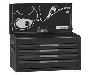 Coffre à outils 4 tiroirs pour servante pro noir Teng Tools TST26B4