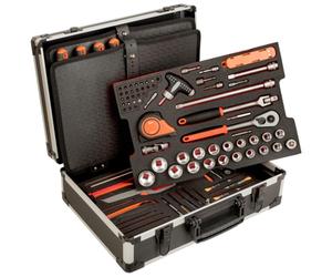 Coffre à outils en aluminium Bahco - 145 pièces, à usage universel