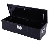Coffre à outils en aluminium de 39 pouces pour les plateaux de pick-up, les camping-cars, les remorques et les voitures particulières. Coffre de rangement robuste avec poignée latérale, verrouillable 