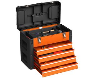 Coffre à outils HOMCOM, 49,7 x 25,3 x 40,7 cm, avec 4 tiroirs