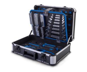 Coffre à outils Scheppach TB220 | Jeu de 235 outils dans un coffre de transport robuste