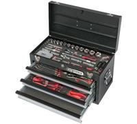 Coffre à outils Ultimate équipé - 3 tiroirs et plateau - 100 pcs