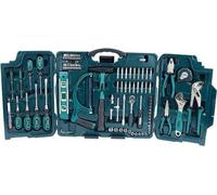 Coffre à outils universel - 89 pièces - Kit d'outils polyvalent pour la maison et le bricolage - Bleu - Idéal pour les artisans - Bricolage - Usage professionnel
