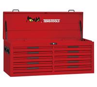 Coffre à outils XL 10 tiroirs pour servante pro rouge Teng Tools TST53R10F