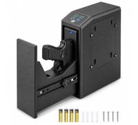 Coffre à pistolet en acier pour 1 pistolet, avec empreinte digitale, clés et combinaison, pour bijoux et arme de poing, pour la maison