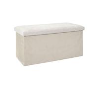 Coffre Banc Pliable - HOME DECO FACTORY - Emilia - Beige