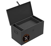 COFFRE DE CHANTIER FISCHER DAREX EN ACIER 850 X 350 X 350MM PLATEAU INCLUS