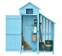 Coffre de jardin - Abri de jardin - Rangement de jardin - Grange de jardin - Boîte de jardin - Bois de chauffage - Toit incliné résistant à l'eau