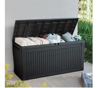 Coffre de jardin en résine coloris anthracite 270L COMFI