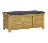 Coffre de jardin Gana en bois - 125 x 60 x 55 cm - Marron