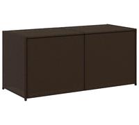 Coffre de jardin Marron 283L Poly Rattan