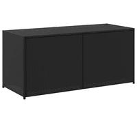 Coffre de jardin noir 283L Poly rotin