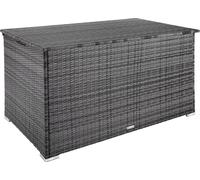 Coffre de jardin Oslo structure en aluminium 145x82,5x79,5cm - gris