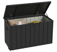 Coffre de jardin, structure métallique, accès avec système à ressort, référence T1003-01-09170