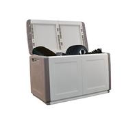 Coffre de rangement 230L Beige/Taupe 96 x 53 x H57cm Poignées de transport polypropylène