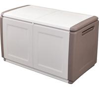 Coffre de rangement 230L Beige/Taupe 96 x 53 x H57cm Poignées de transport polypropylène ART PLAST