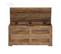 Coffre de Rangement, avec Charnières de Sécurité, pour Salon, Entrée, Chambre, Marron