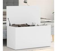 vidaXL Coffre Blanc bois d'ingénierie