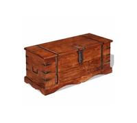 vidaXL Coffre de rangement Vintage Bois massif Marron 90 x 40 x 40 cm