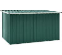 Coffre de rangement de jardin, stockage extérieur coussins et jouets, acier galvanisé et plastique, résistant à l'eau, 1,195 m³, 171x99x93 cm, vert