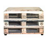 Coffre de rangement en MDF et tissu coloris naturel - Dim : L65 x P40 x H42 cm -PEGANE - Naturel G