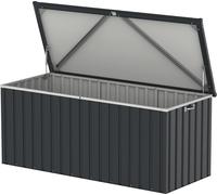 Coffre de rangement en métal anthracite 585L - DURAMAX