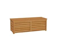 Outsunny Coffre de rangement extérieur jardin 176L en bois avec poignée, dim. 130L x 50l x 45H cm