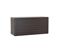 VOUNOT® Coffre à coussins 280 litres, coffre de jardin, coffre de rangement étanche, marron