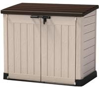 Coffre de Rangement Extérieur Keter, 1200 Litres, Résine, Beige et Marron, 145,5 x 82 x 125 cm