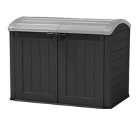 Coffre de jardin - En resine - 2000 L - Noir