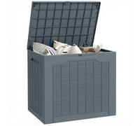 Coffre de rangement extérieur - Outsunny - 97L, avec poignées encastrées, étanche - plastique - 56x41x50cm - gris clair