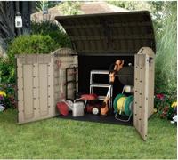 Coffre de Rangement Keter Store-It-Out Ultra, 2000L, 177x113x134 cm, Beige, Coffre de Jardin Résistant aux Intempéries
