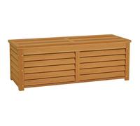 Outsunny Coffre de rangement extérieur jardin 176L en bois avec poignée, dim. 130L x 50l x 45H cm