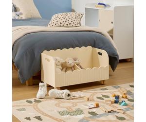 Coffre De Rangement Ouvert 2 Compartiments - Bouli Beige TU