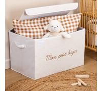 Coffre De Rangement Pliable En Jute - Yuki Blanc TU