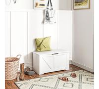 Coffre de rangement pour la chambre à coucher - boîte de rangement avec couvercle - volume 100 l - 80×40×45 cm - blanc
