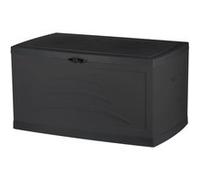 EDA Coffre de rangement Serena 500 L – Gris anthracite – Cadenassable avec roulettes