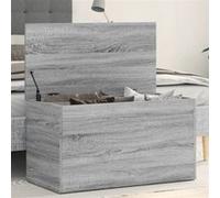 Coffre de rangement Sonoma gris 84x42x46 cm Bois d ingénierie Gris G