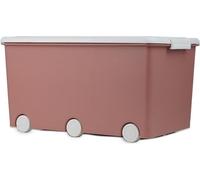 Coffre de Rangement, THERMOBABY PLAYBOX Maxi, Rose, à Roulettes, Grande Capacité