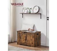 Coffre de Rangement - VASAGLE - Marron Rustique - Bois d'ingénierie - 136 kg de capacité