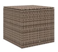 Coffre d'extérieur Outsunny en rotin synthétique 75x75x70 cm Coffre de rangement avec vérin et cadre en acier Charge 50 kg