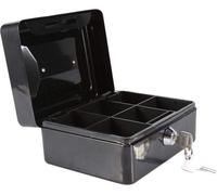 Coffre en acier avec serrure, portable, mini-coffre-fort, argent, pièces, bijoux, en toute sécurité