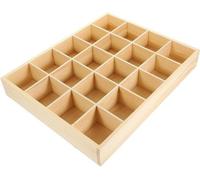 Coffre en bois avec 20 compartiments et un organiseur pour le linge