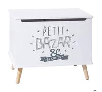Atmosphera Coffre enfant en bois – Blanc – TU