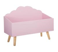 Coffre enfant ""Nuage"" rose 58x28cm - Atmosphera createur d'interieur