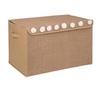 Atmosphera – Coffre enfant – Jute et pompons – 36x57 cm